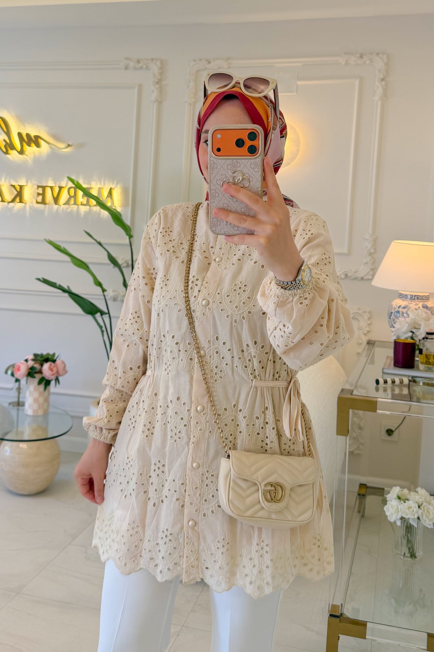 Bej Almira Gömlek -7015