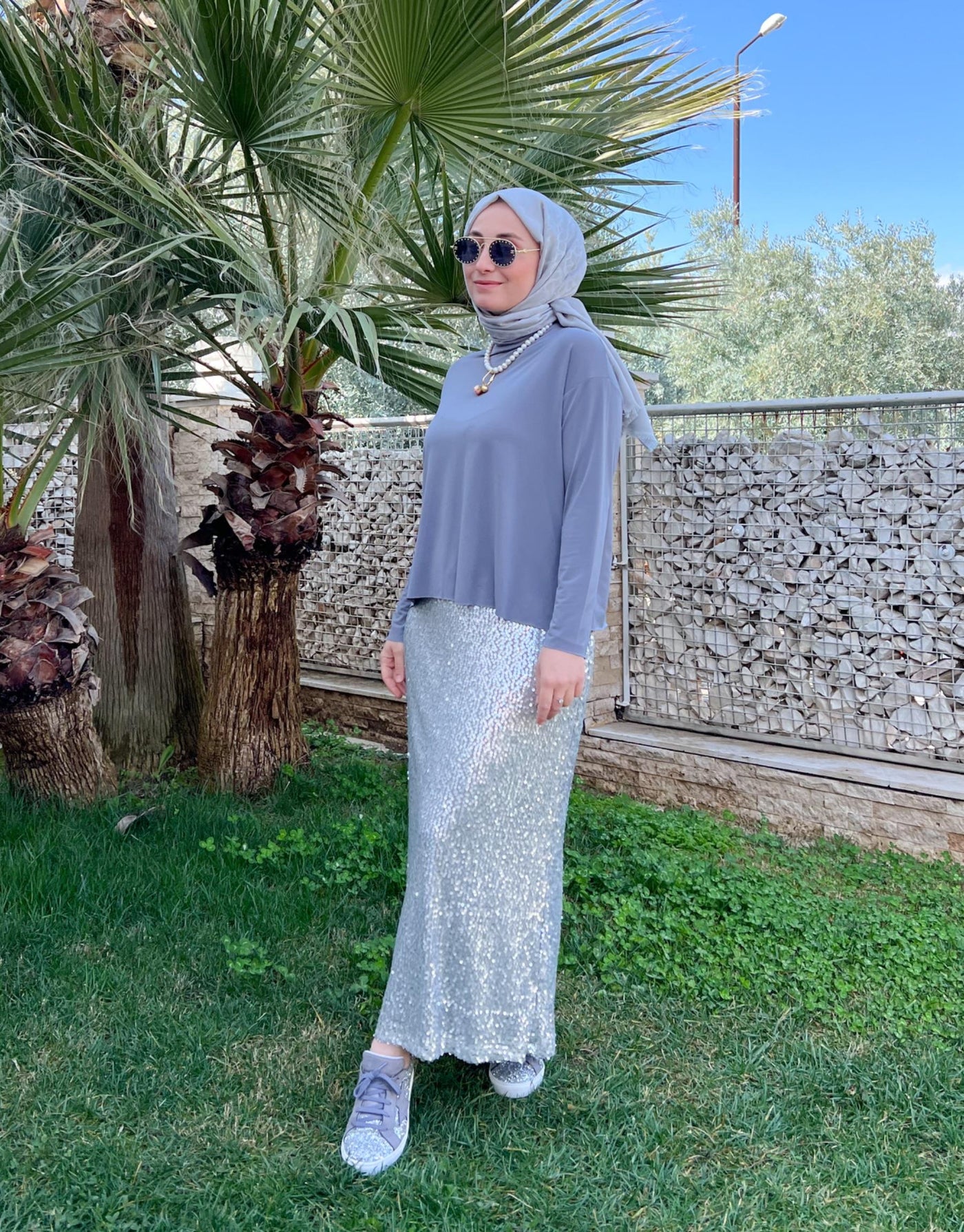 Gümüş 993 Pop Payet Etek
