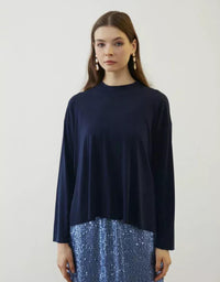 Lacivert Pop Basic Tunik