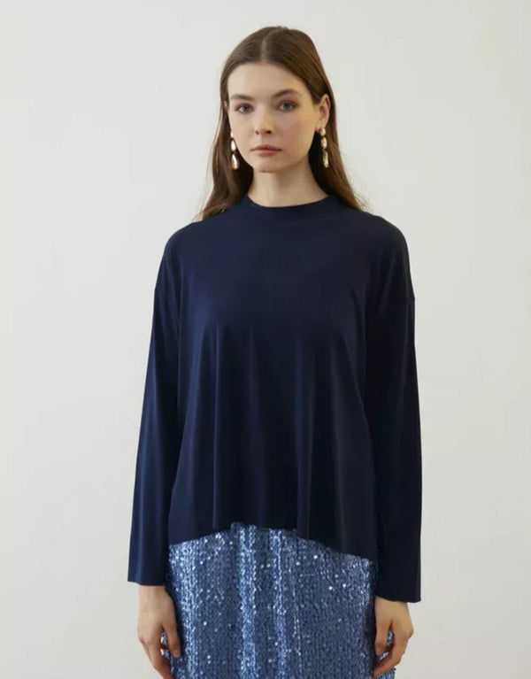 Lacivert Pop Basic Tunik