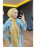 Gold Qoza Desen Şal