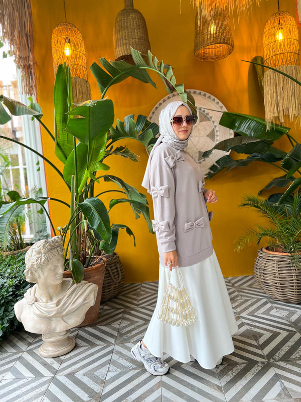 Taş 4285 Modal Kurdele Detaylı Tunik