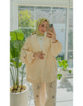 Bej 34371 Pul İşleme Kimono