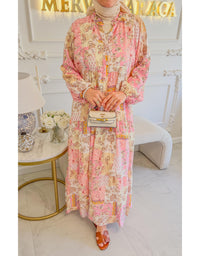 Pembe Dream Desen Elbise