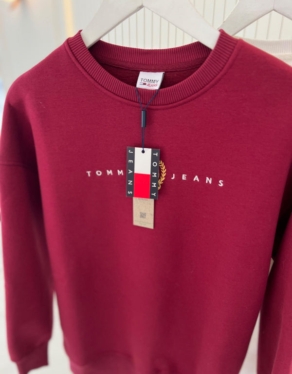 Bordo İçi Şardonlu Sweat