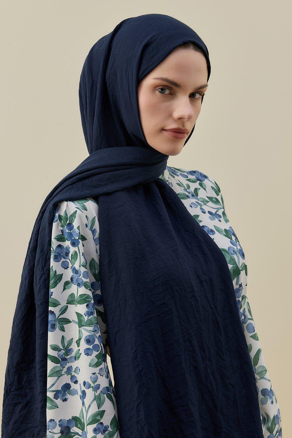 Lacivert Soft Bambu Şal