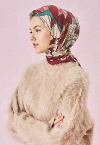 Sweet Cherry Starlıght Desen Floş Eşarp