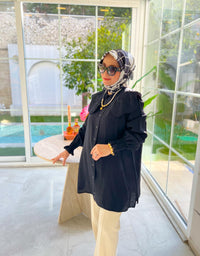 Siyah 2029 Aden Gömlek