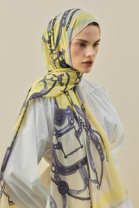 Sarı Modern Grace Şal