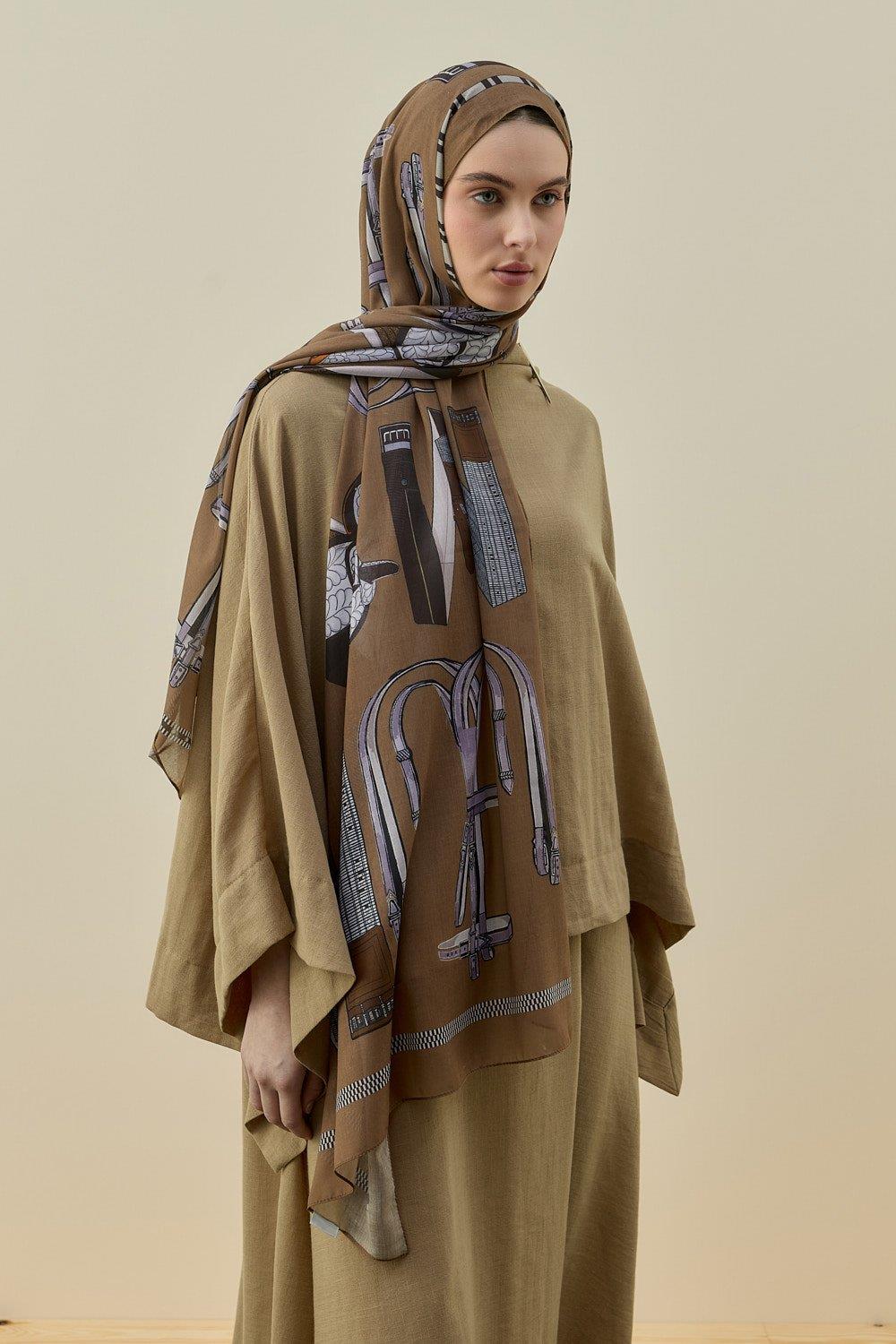 Camel Artisan Şal