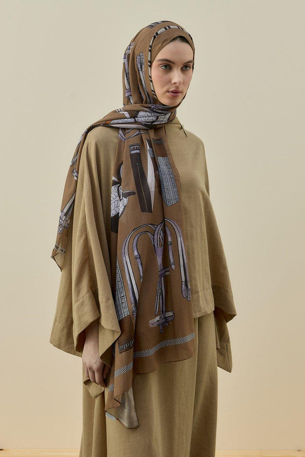Camel Artisan Şal