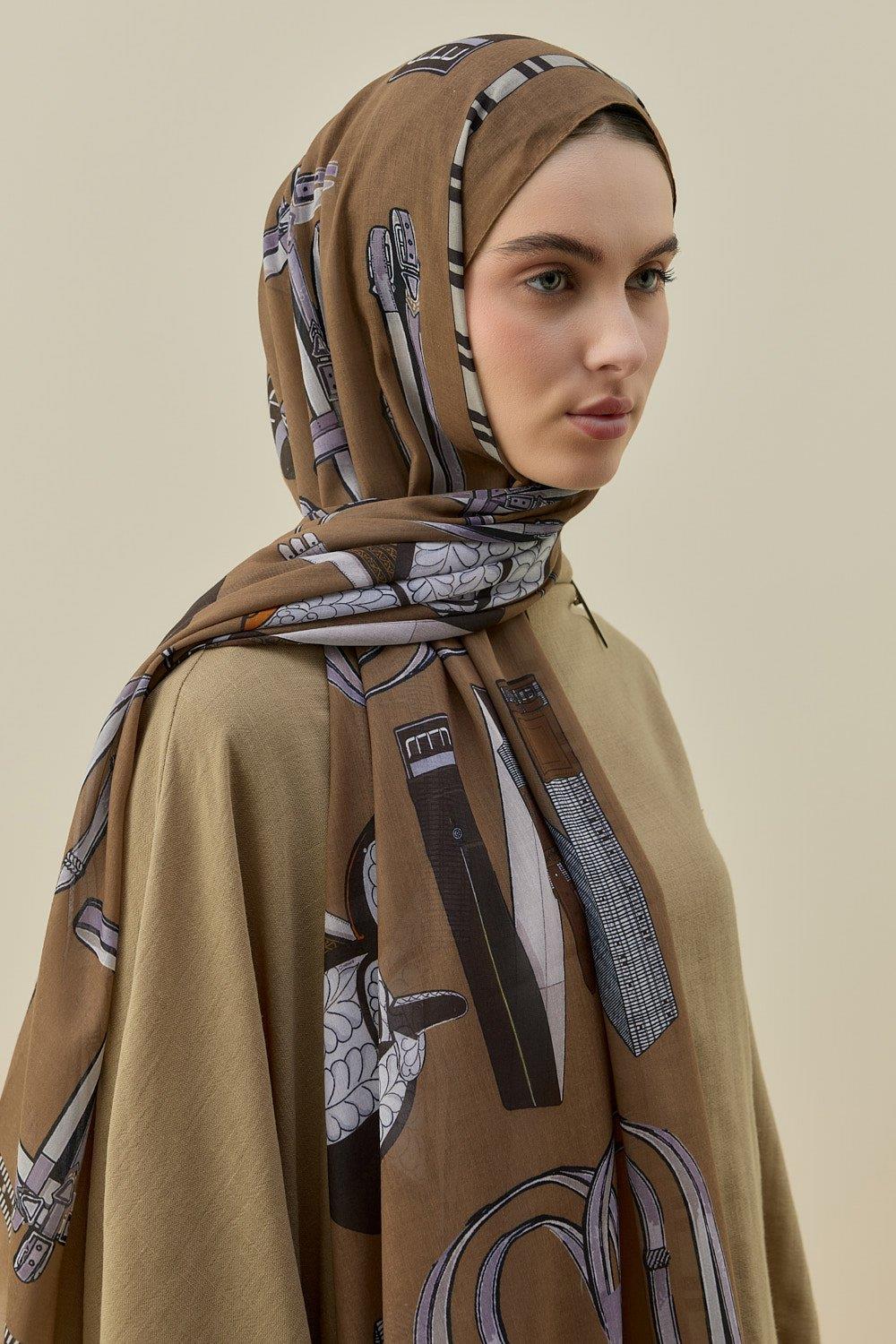 Camel Artisan Şal