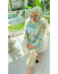 Açık Mavi Helen Batik Desen Gömlek