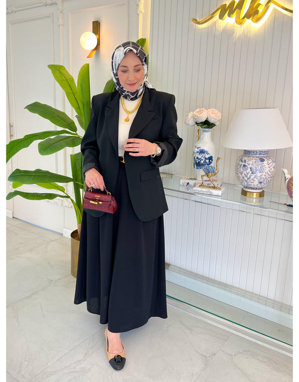 Siyah Pop Blazer Ceket