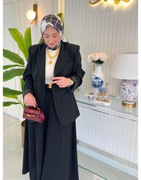 Siyah Pop Blazer Ceket