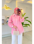 Pembe 334 Kol Detaylı Gömlek