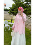 Pembe KUĞU GÜPÜRLÜ GÖMLEK