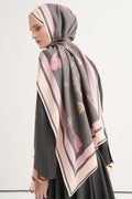 Antrasit Tassel Floş Şal