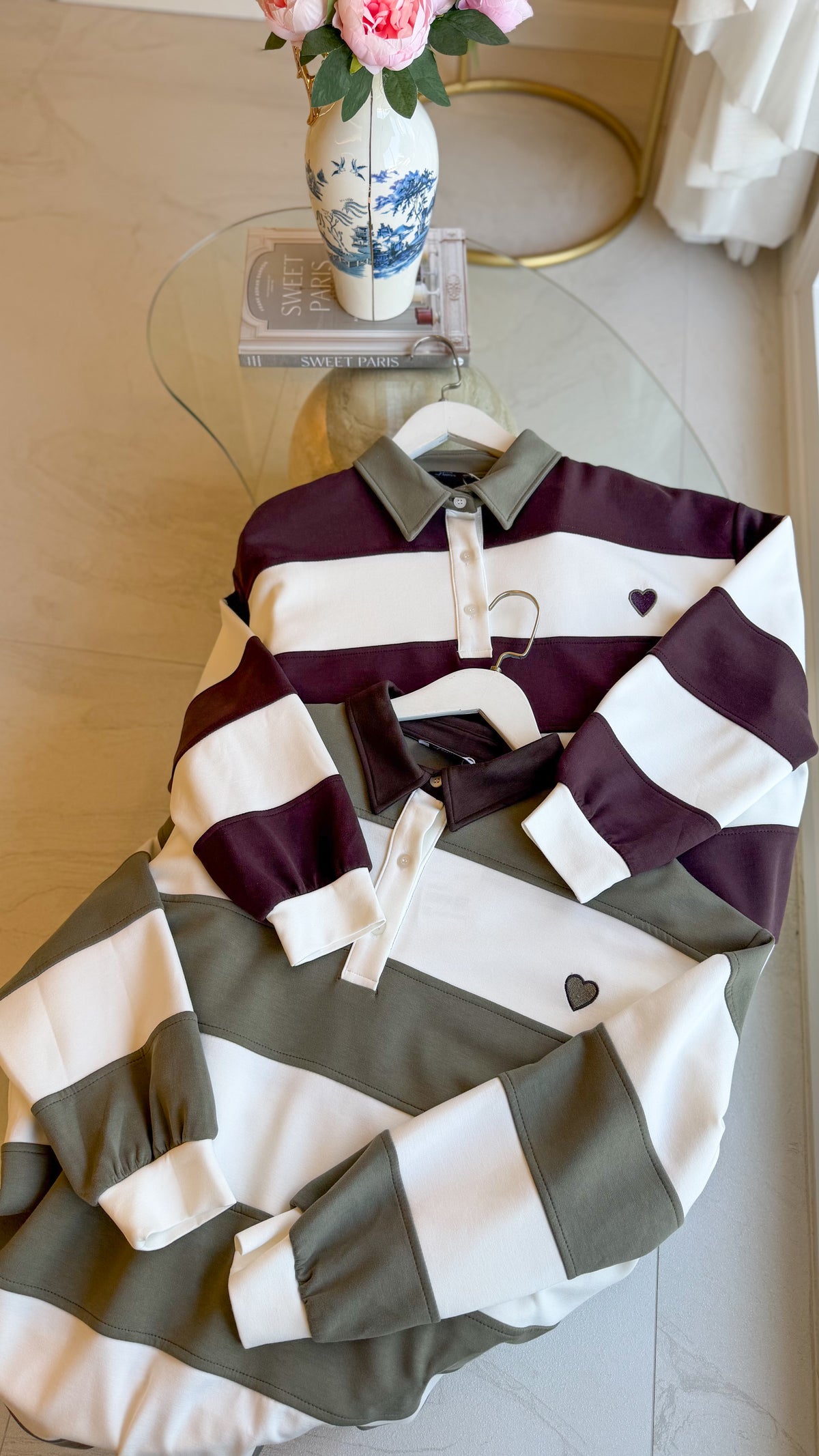 Mürdüm Çizgili Sweat -170394