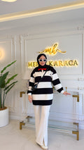 Siyah Çizgili Sweat -170394
