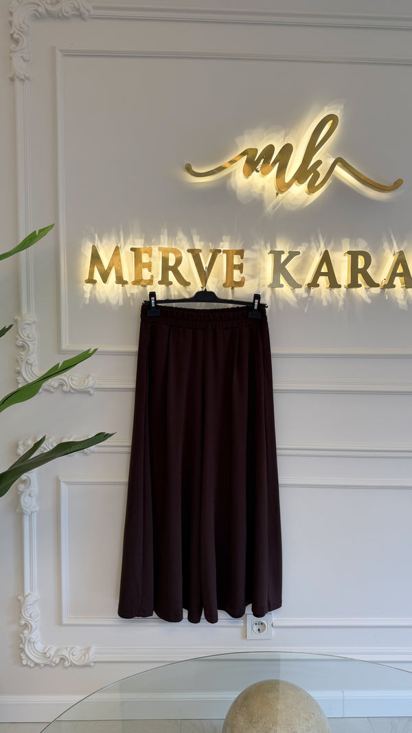 Kahverengi Mavera Pantolon Etek -1006