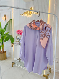 Açık Lila Soft Touch New Gömlek