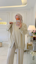 Taş Çapraz Fermuar Detay Tunik