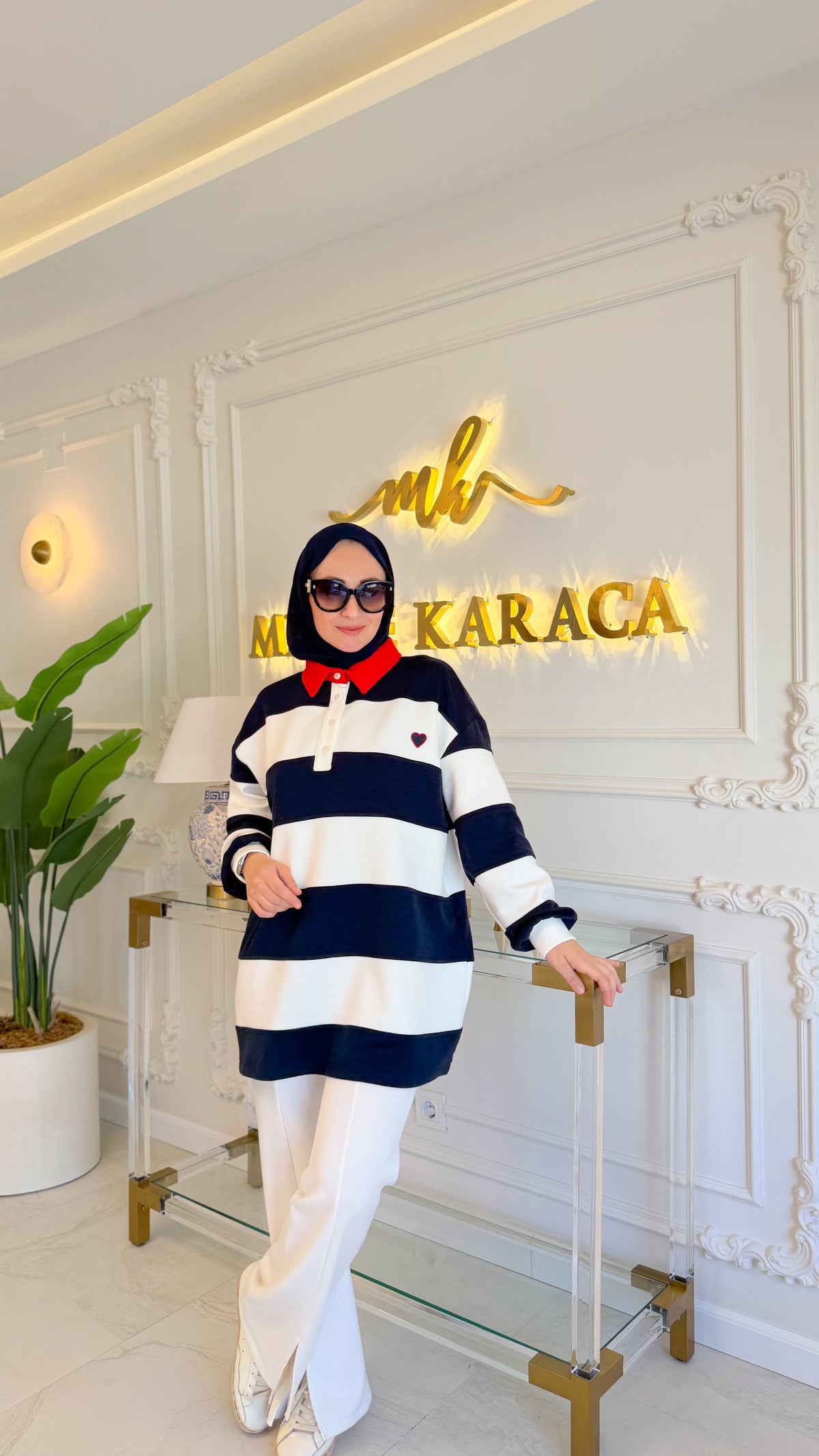 Lacivert Çizgili Sweat -170394
