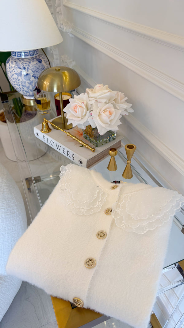 Vanilya Angora Bebe Yaka Dantel -14676