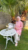 Pembe Ribana Kol Triko Tunik-127