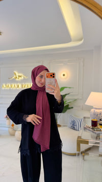 Siyah  Dantelli Oysho Tunik