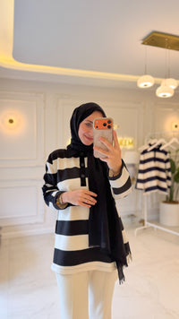 Siyah Line Bluz-153