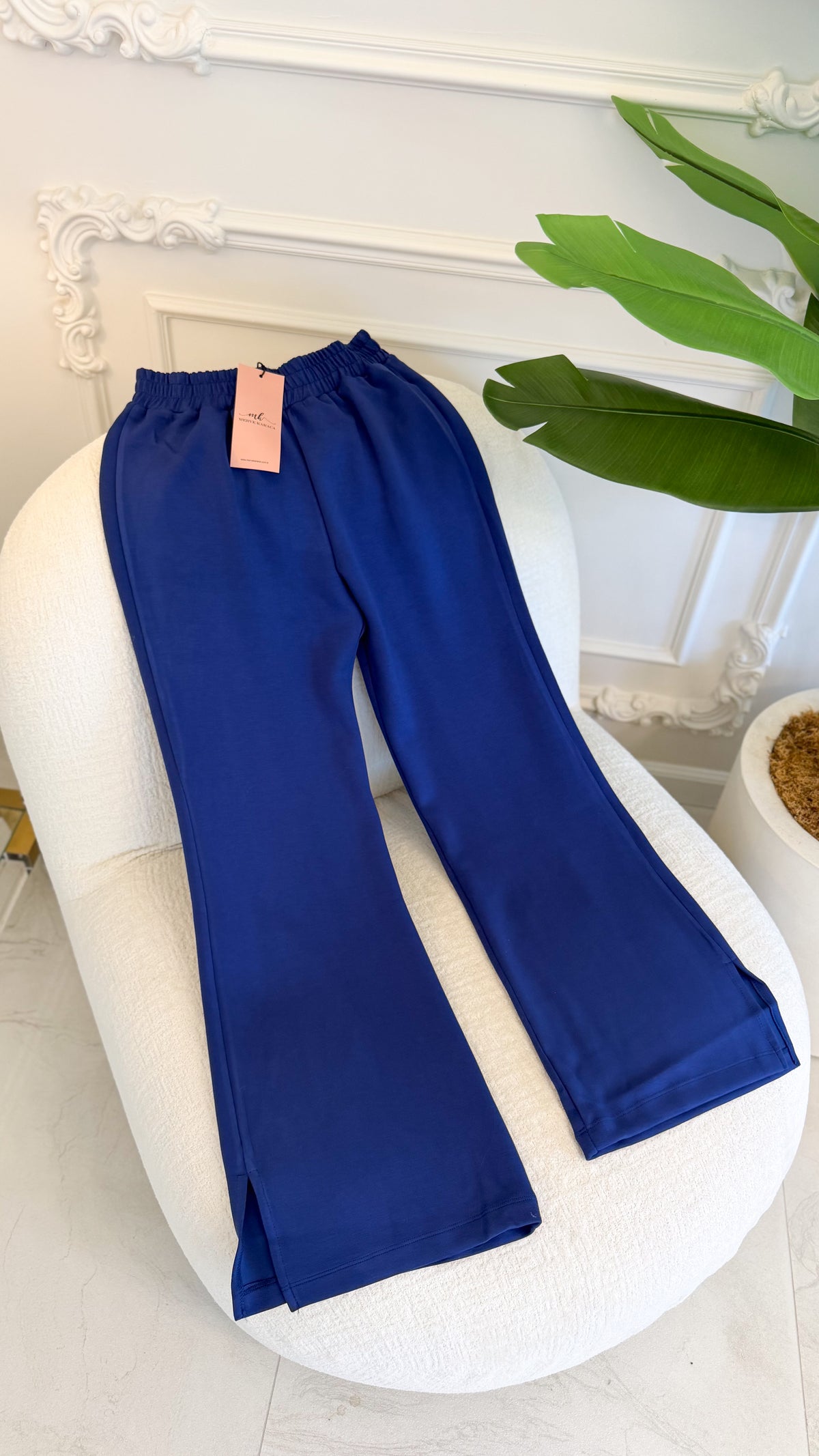 Lacivert Premium Oysho Kumaş Pantolon
