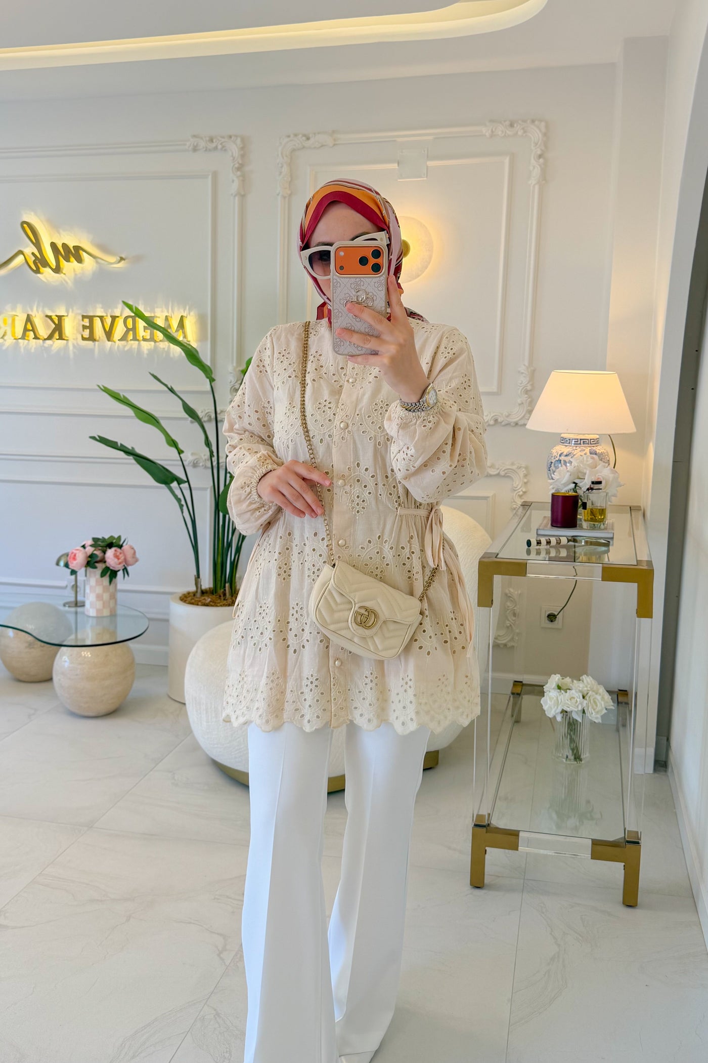 Bej Almira Gömlek -7015