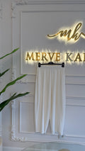 Krem Şalvar Pantolon -1005
