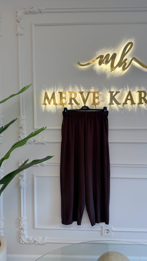 Kahverengi Şalvar Pantolon -1005