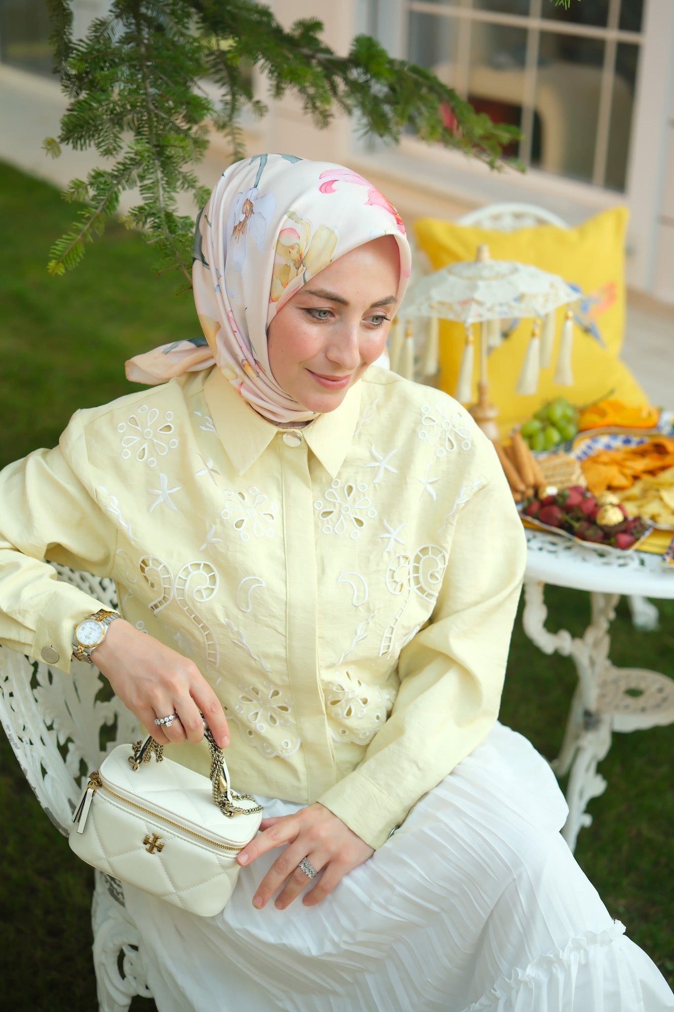Sarı Liora Etekli Takım-8663