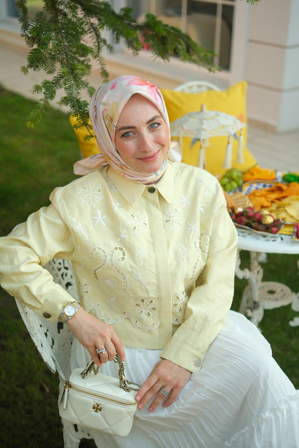 Sarı Liora Etekli Takım-8663