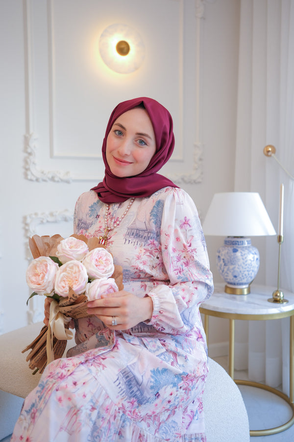 BORDO MASAL BAHÇESİ ELBİSE