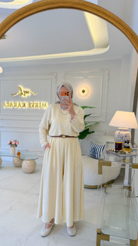 Krem Mavera Pantolon Etek -1006