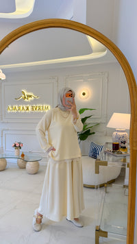 Krem Mavera Pantolon Etek -1006