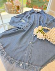 mavi 6188 tensel püsküllü gömlek 2