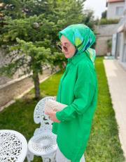 zümrüt lena krep gömlek