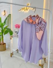 açık lila soft touch new gömlek 2