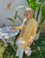 pastel sarı soft touch new gömlek