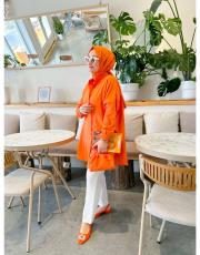 soft turuncu soft touch new gömlek