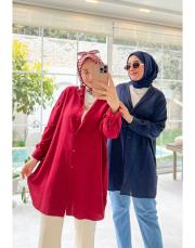 bordo soft touch new gömlek 2