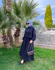 siyah brode etek takım