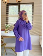 mor new elsa fırfırlı gömlek 2