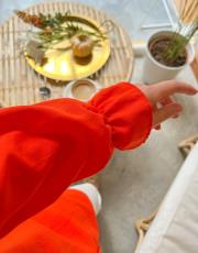 nar çiçeği new elsa fırfırlı gömlek 2